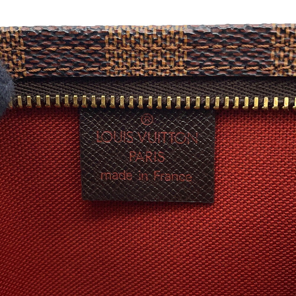 Louis Vuitton Damier Ebene Brown Trousse Makeup Pouch Clutch Bag - Picture 10 of 10